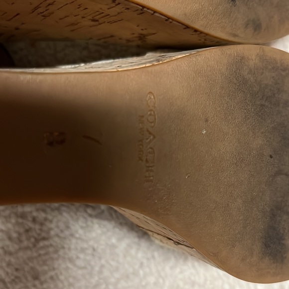 Authentic Coach Wedges in good used condition - Picture 5 of 7